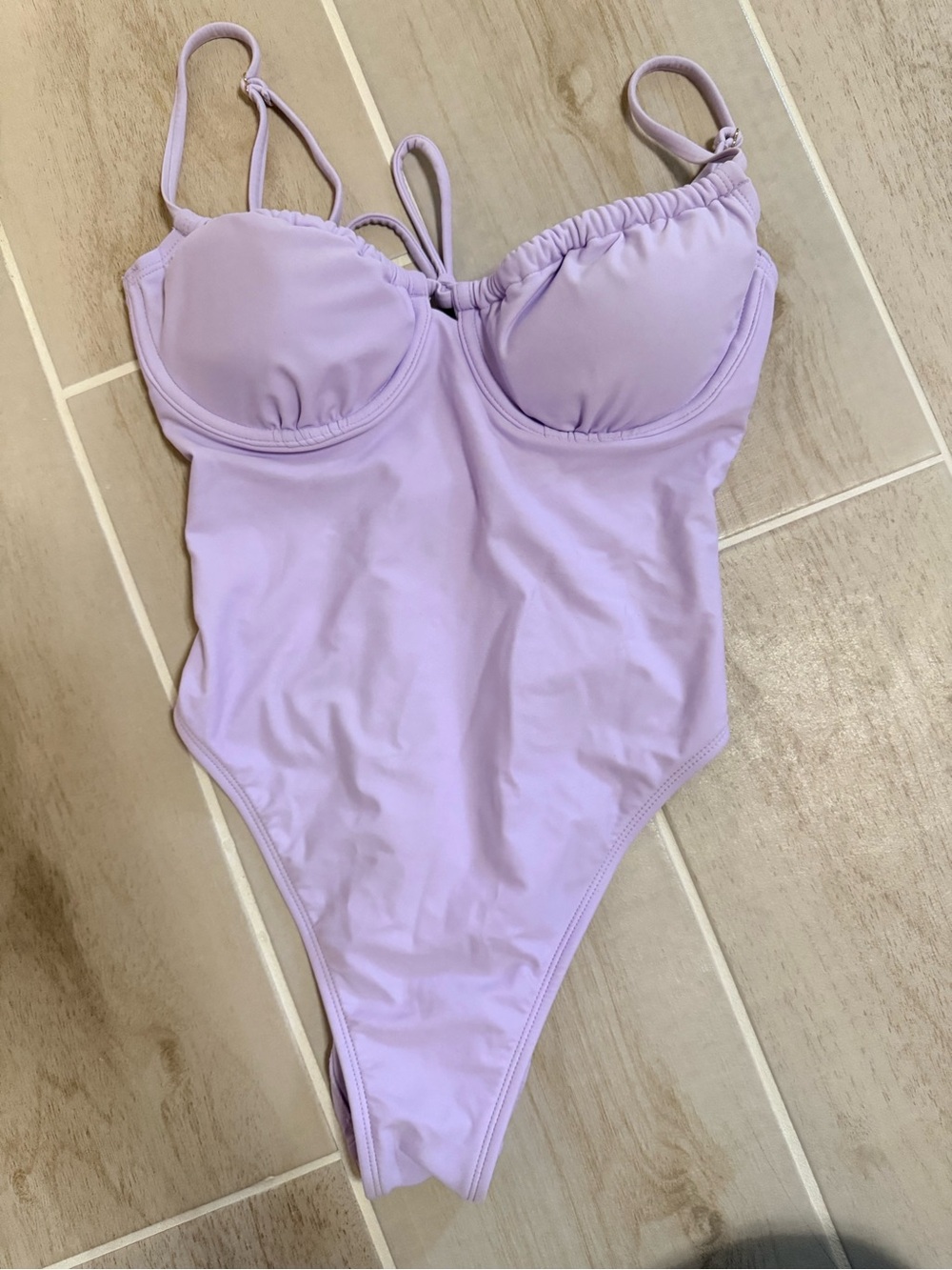 Women’s Wild Fable one piece bathing suit in lilac, sz S